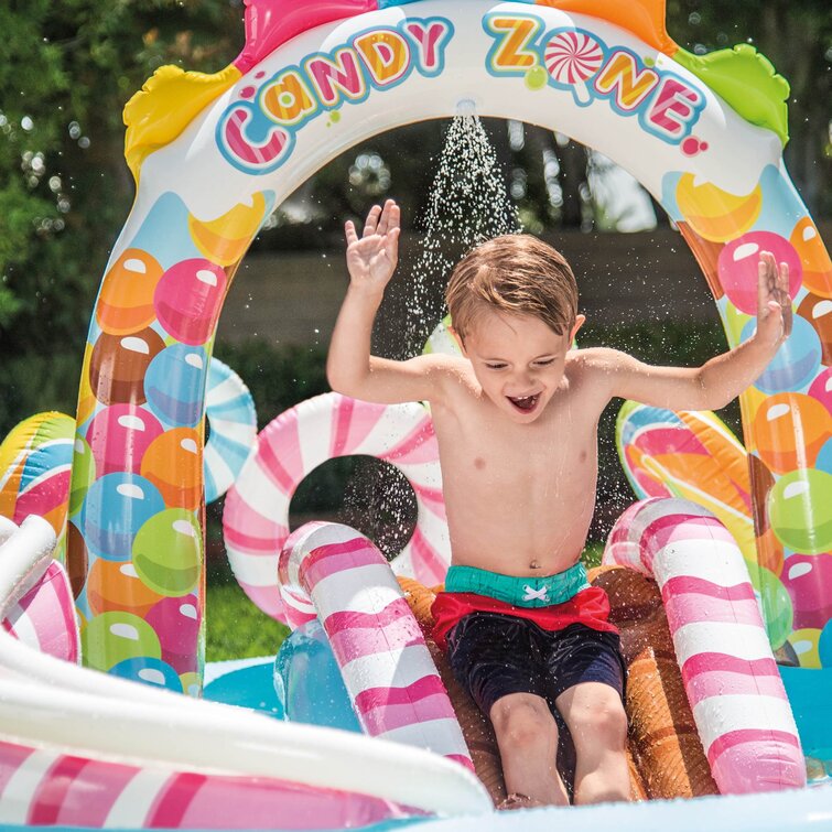 Intex Kids Inflatable Candy 9.7Ft X 6.25Ft X 51In Pool With